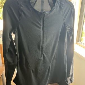 lululemon athletica Black Long Sleeve Zip-Front Pullover